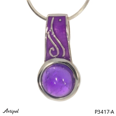 Pendant P3417-A with real Amethyst