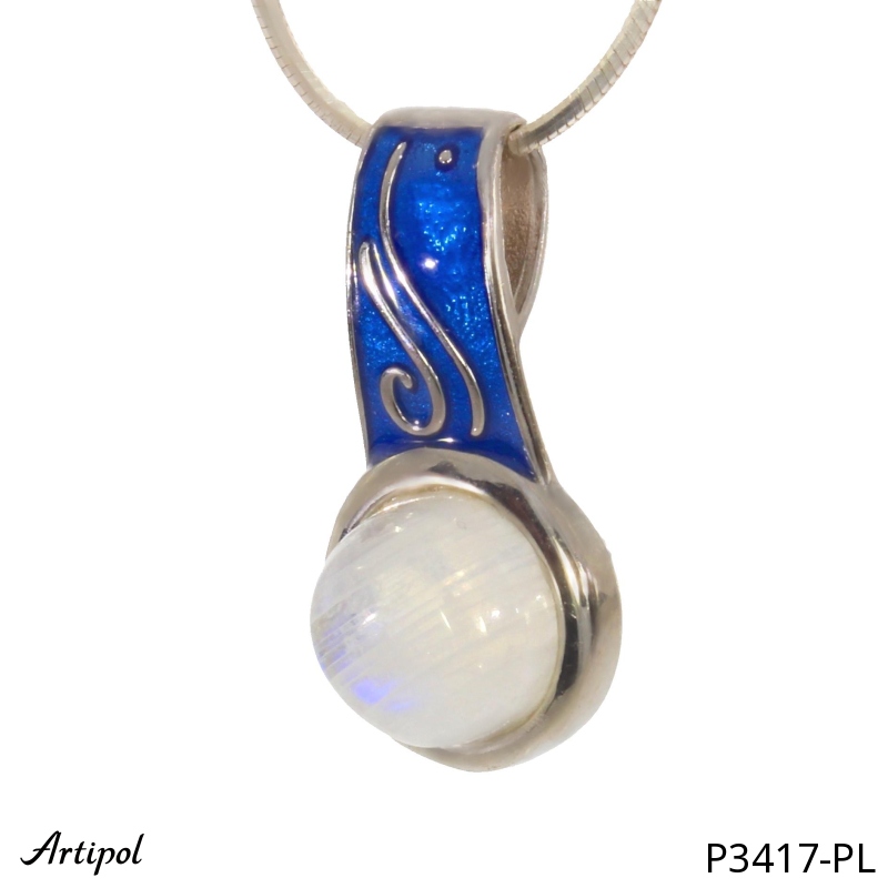 Pendentif P3417-PL en Pierre de lune véritable