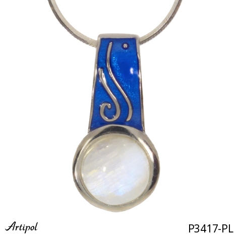 Pendant P3417-PL with real Moonstone
