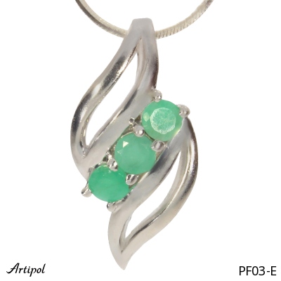 Pendant PF03-E with real Emerald