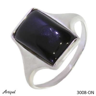 Ring 3008-ON with real Black Onyx