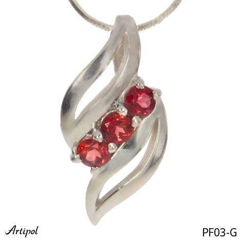 Pendant PF03-G with real Garnet