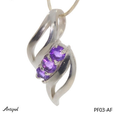 Pendant PF03-AF with real Amethyst faceted