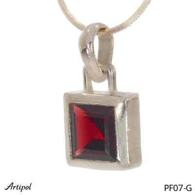 Pendant PF07-G with real Red garnet