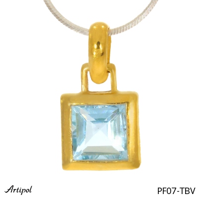Pendant PF07-TBV with real Blue topaz