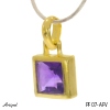 Pendant PF07-AFV with real Amethyst