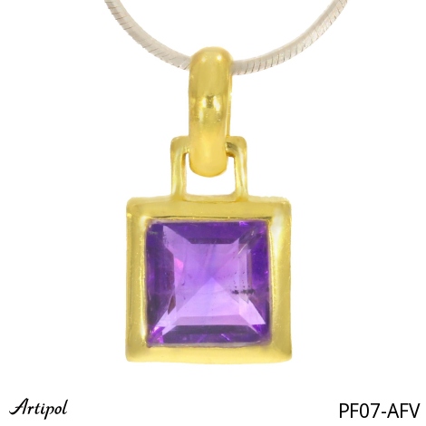 Pendant PF07-AFV with real Amethyst