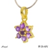 Pendant PF09-AFV with real Amethyst