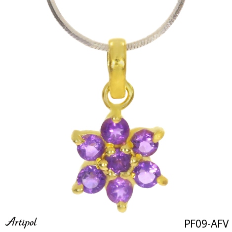 Pendant PF09-AFV with real Amethyst