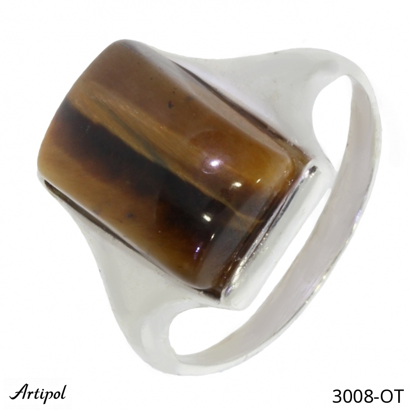 Ring 3008-OT with real Tiger Eye