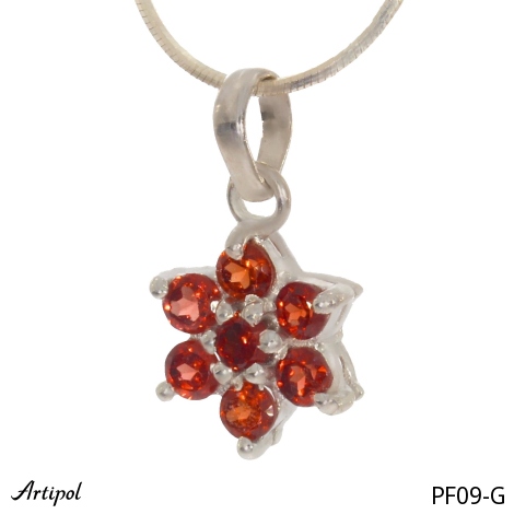 Pendant PF09-G with real Garnet