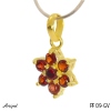 Pendant PF09-GV with real Garnet