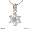 Pendentif PF09-TB en Topaze bleue véritable