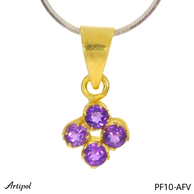 Pendant PF10-AFV with real Amethyst