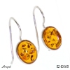 Earrings E2606-B with real Amber