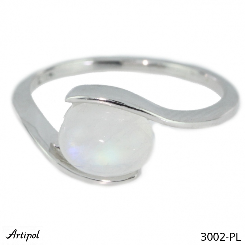 Ring 3002-PL with real Moonstone