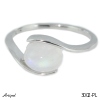 Ring 3002-PL with real Rainbow Moonstone