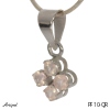 Pendant PF10-QR with real Rose quartz