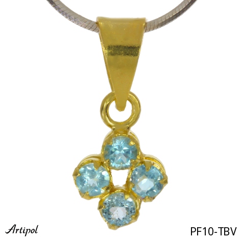Pendant PF10-TBV with real Blue topaz