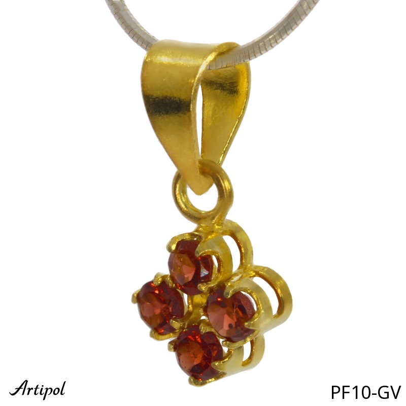Pendant PF10-GV with real Garnet