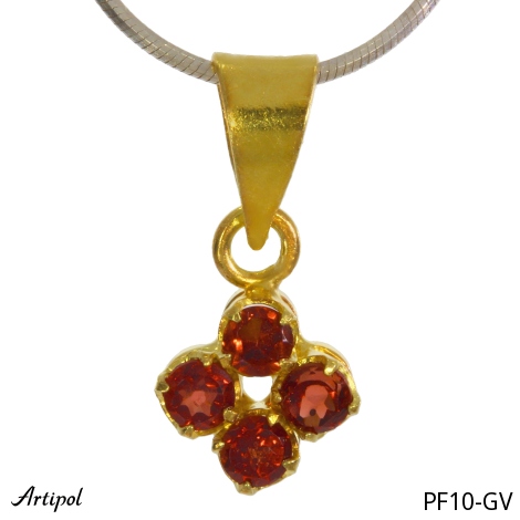 Pendant PF10-GV with real Garnet