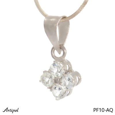 Pendentif PF10-AQ en Aigue-marine véritable