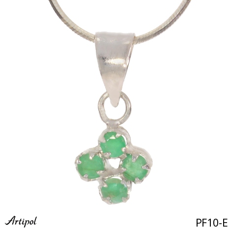 Pendant PF10-E with real Emerald