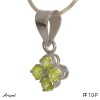 Pendant PF10-P with real Peridot