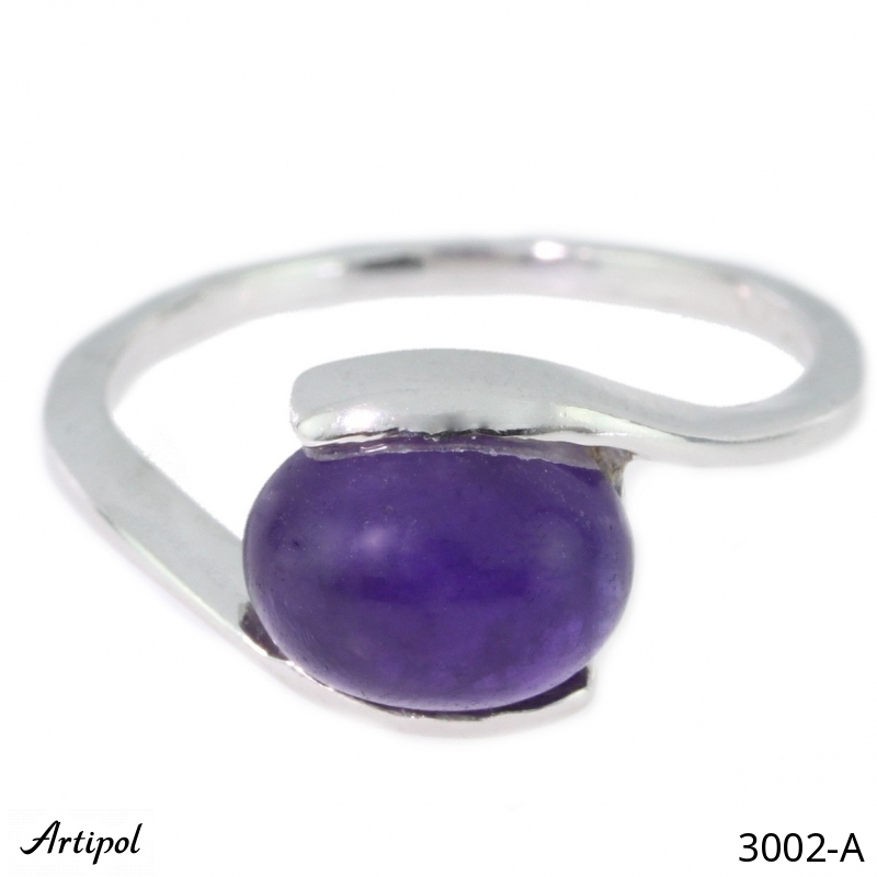 Ring 3002-A with real Amethyst