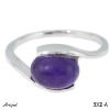 Ring 3002-A with real Amethyst