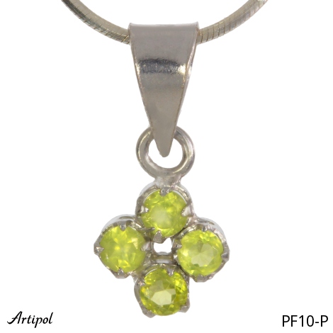 Pendant PF10-P with real Peridot