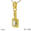 Pendant PF11-TBV with real Blue topaz