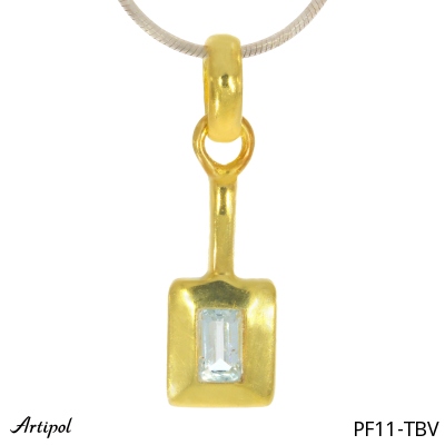 Pendant PF11-TBV with real Blue topaz