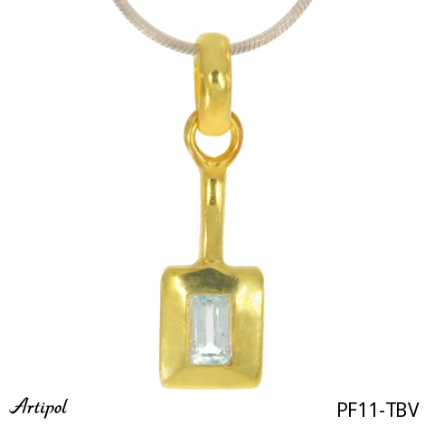 Pendentif PF11-TBV en Topaze bleue véritable
