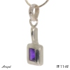 Pendant PF11-AF with real Amethyst