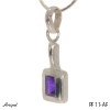 Pendentif PF11-AF en Améthyste véritable