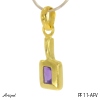 Pendant PF11-AFV with real Amethyst