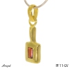 Pendant PF11-GV with real Garnet