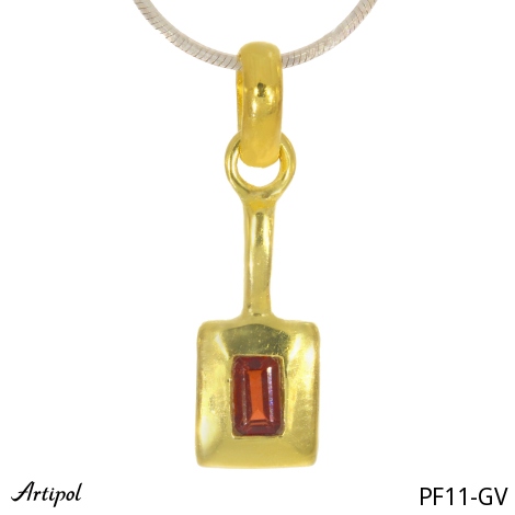 Pendant PF11-GV with real Garnet
