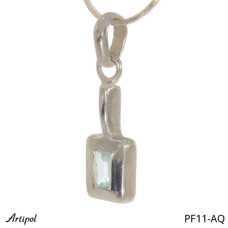 Pendant PF11-AQ with real Aquamarine