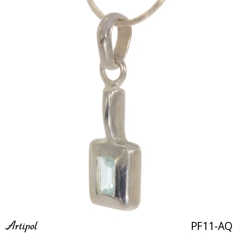 Pendentif PF11-AQ en Aigue-marine véritable