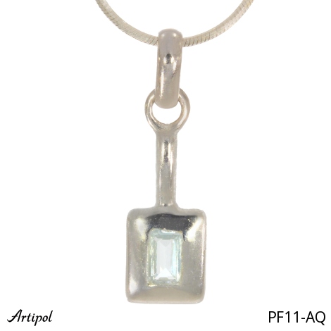Pendant PF11-AQ with real Aquamarine