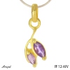 Pendant PF12-AFV with real Amethyst