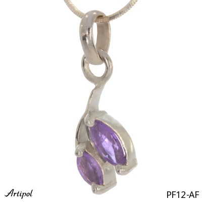 Pendant PF12-AF with real Amethyst faceted