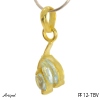 Pendant PF12-TBV with real Blue topaz