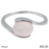 Ring 3002-QR with real Rose quartz