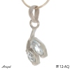 Pendentif PF12-AQ en Aigue-marine véritable