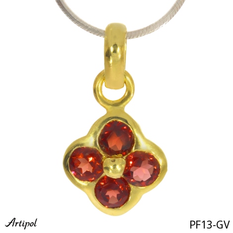 Pendant PF13-GV with real Garnet