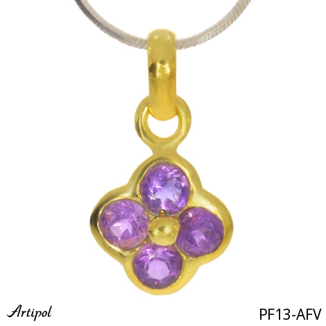 Pendant PF13-AFV with real Amethyst