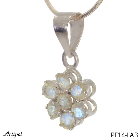 Pendant PF14-LAB with real Labradorite